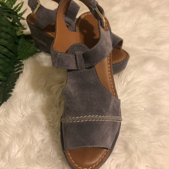 Zamagni Italian leather wedge sandals - Picture 3 of 10